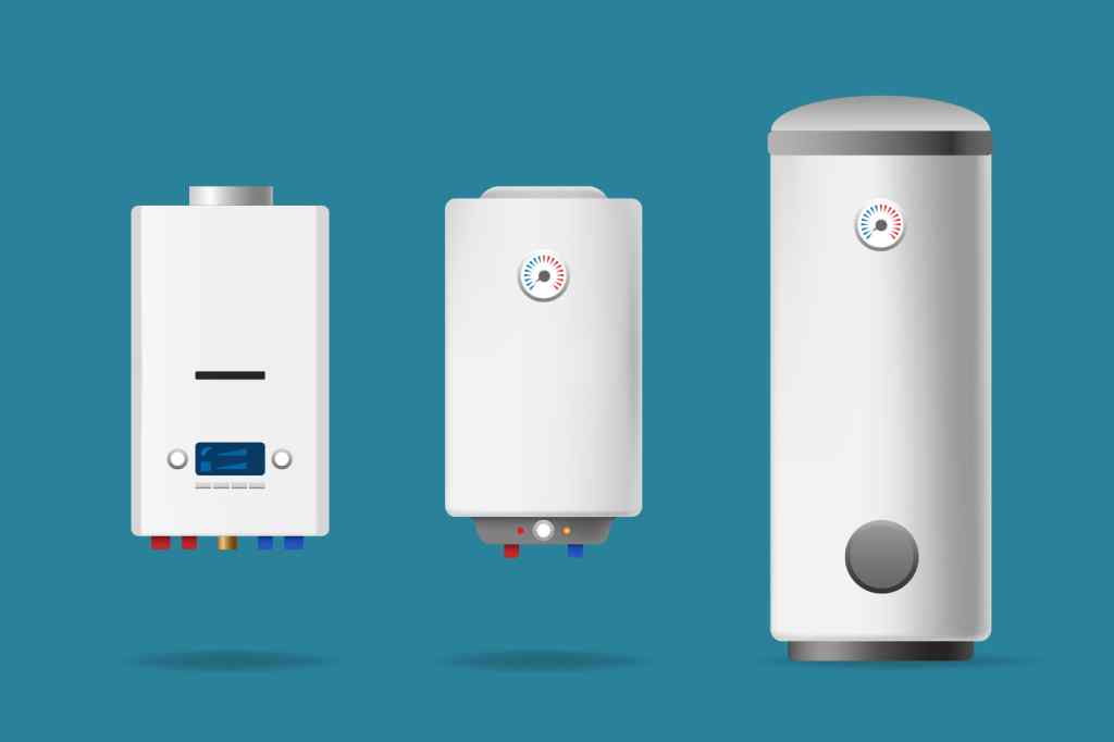 chauffe-eau instantané et chauffe-eau avec réservoir