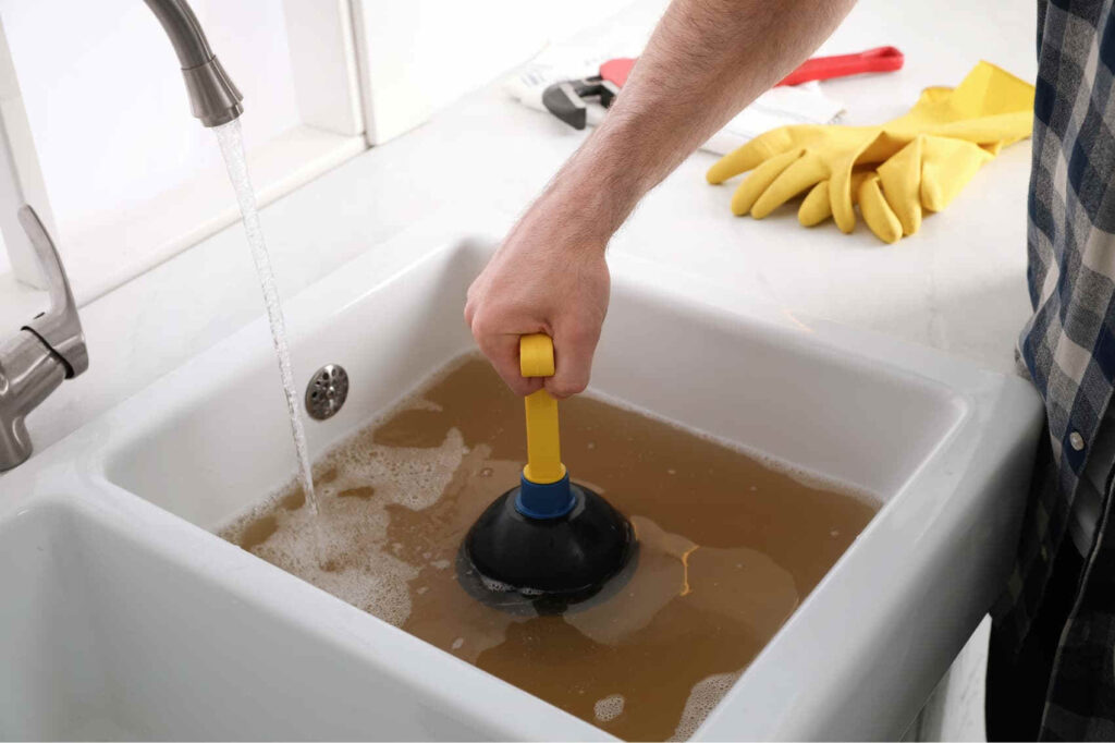 Lavabo bouché