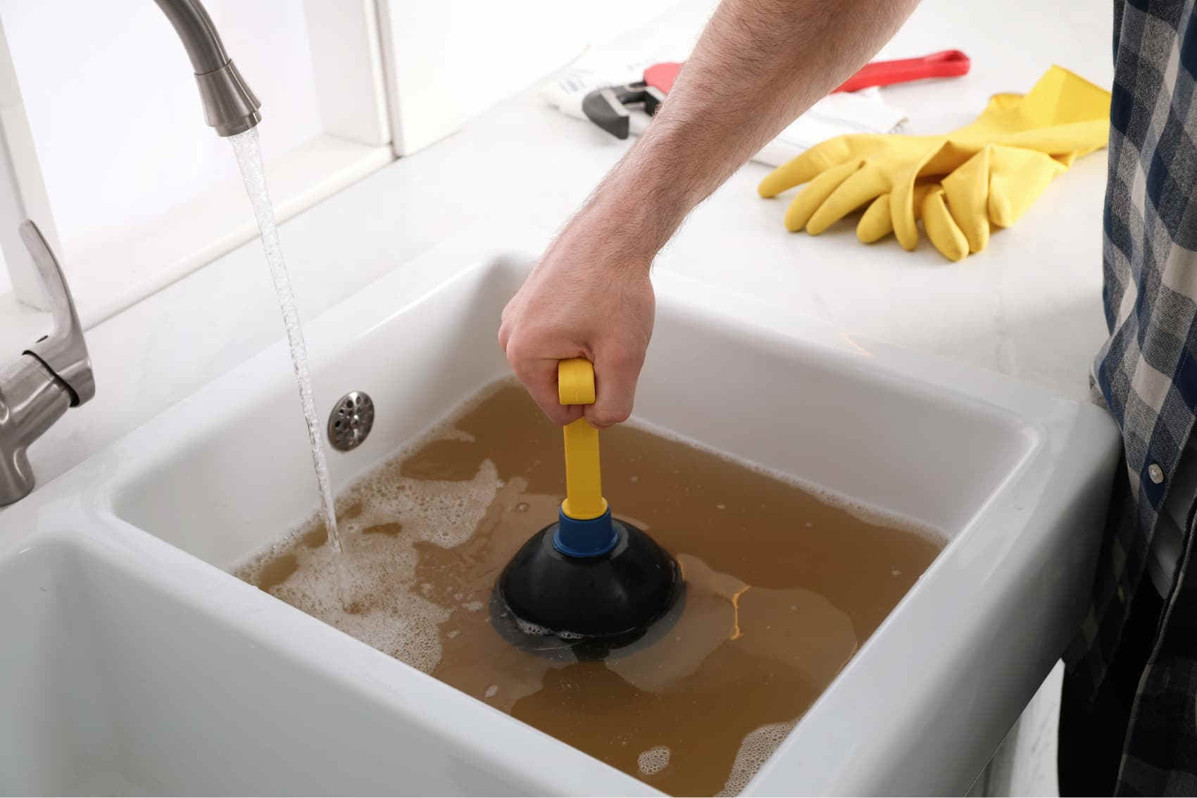 Lavabo bouché